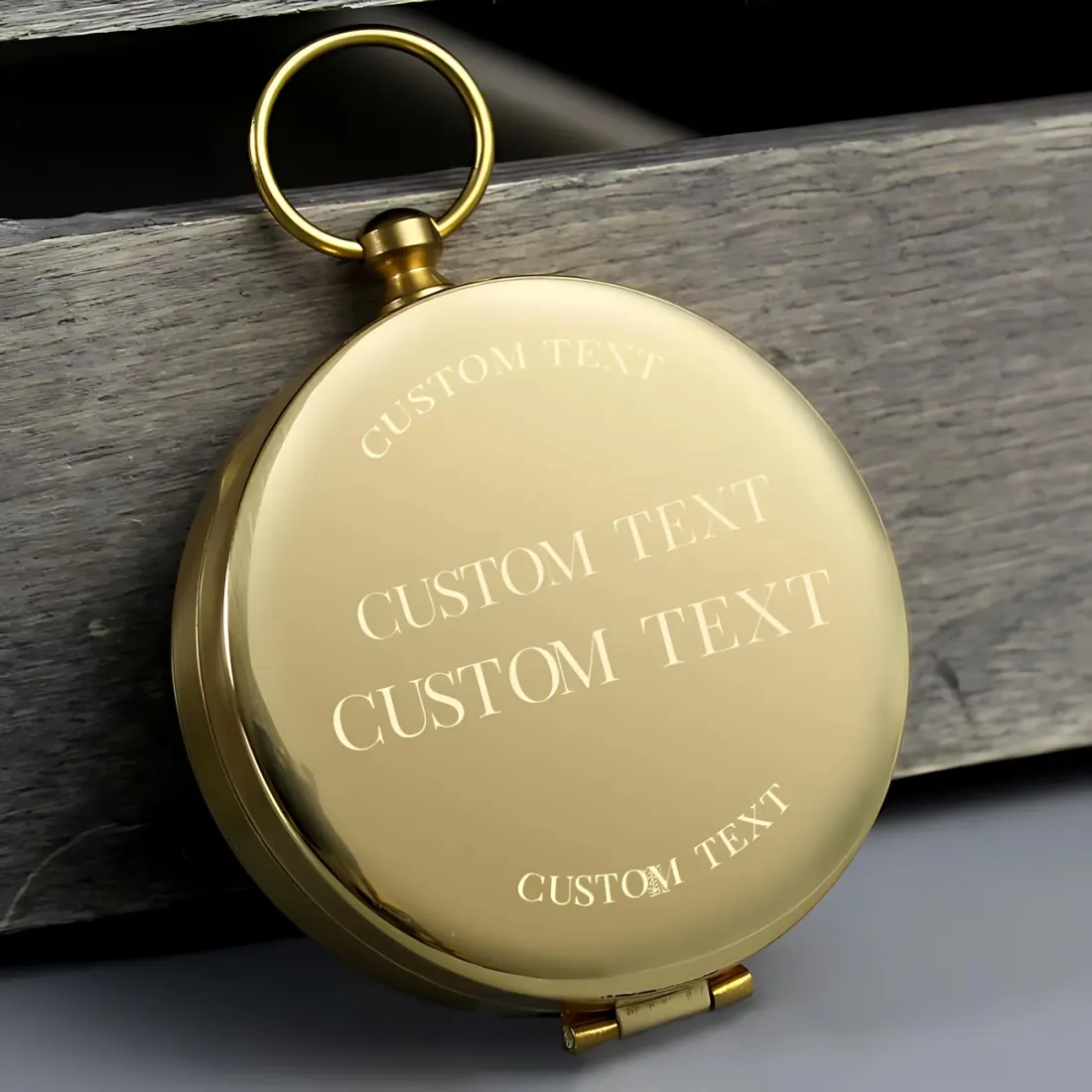 Personalised Engraved Brass Pocket Compass, Wedding Usher Groomsman Gift — photo 2