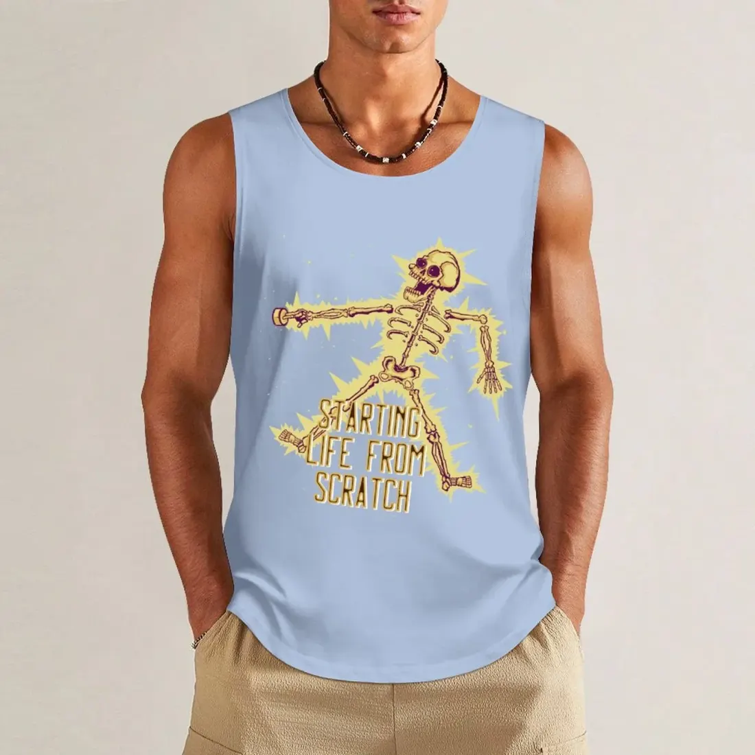 Tank Top with Multicolor Prints — photo 4