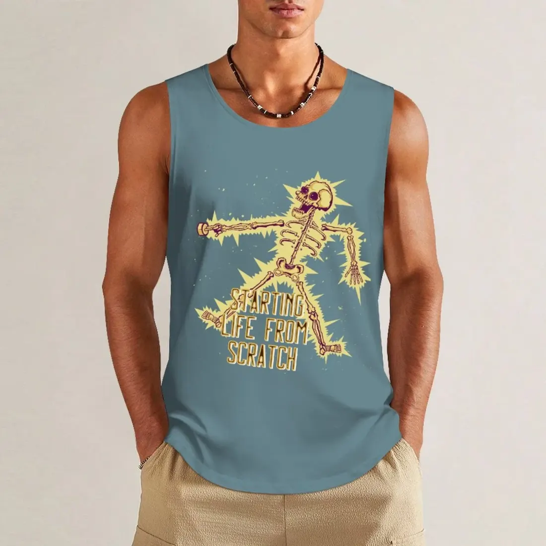 Tank Top with Multicolor Prints — photo 6