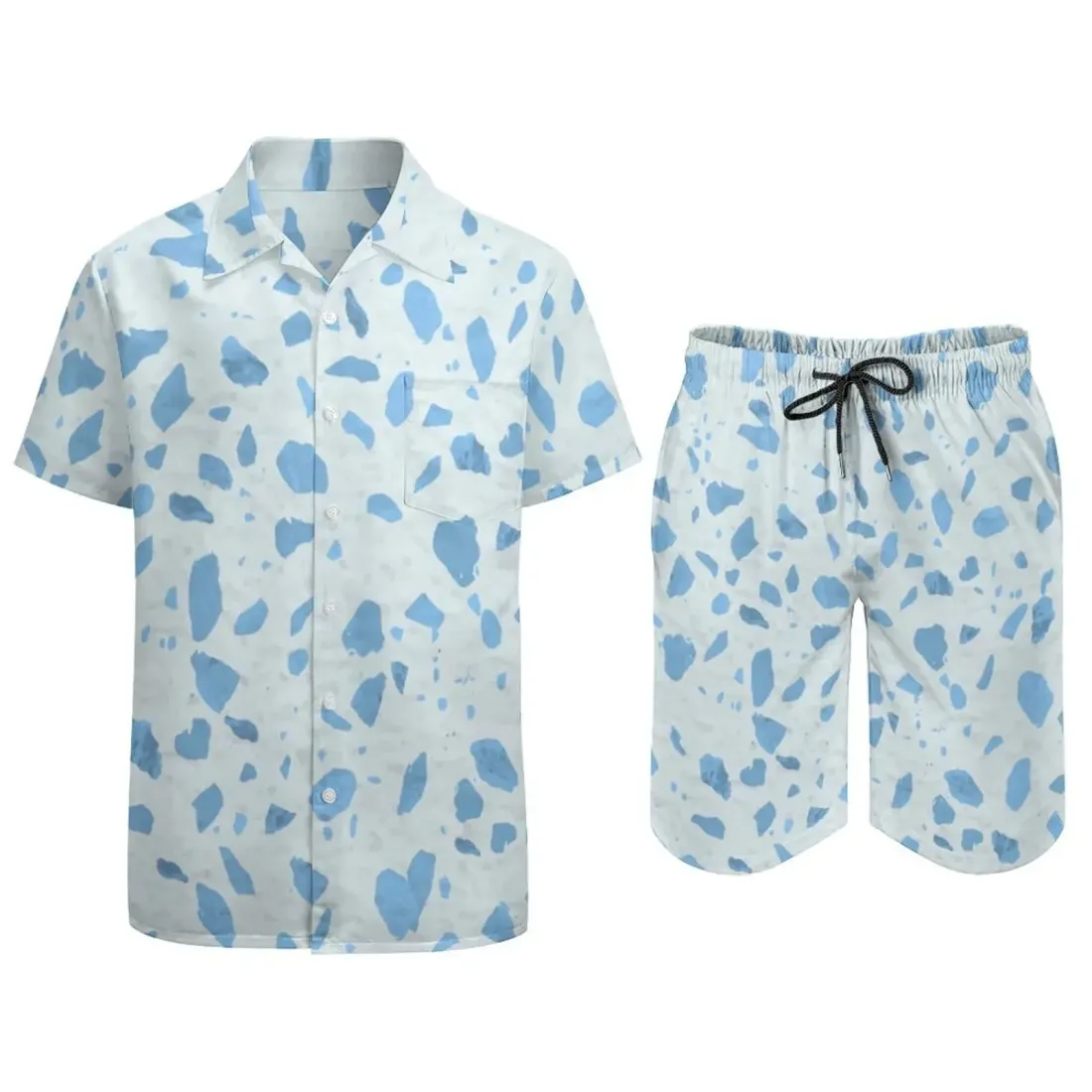 Men's Satin Short Sleeve Pajama Set — photo 3