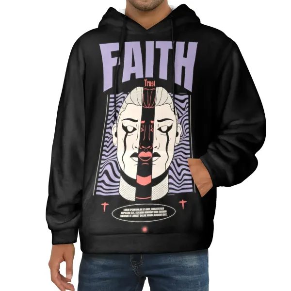 Men's Flannel Hoodie (Model H63)