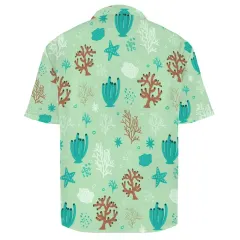 Custom Men's Crinkle Short Sleeve Shirt ( Model T87 ) thumbnail 5