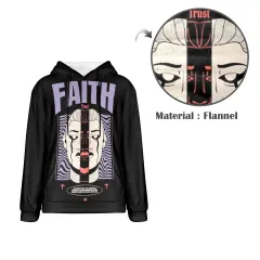 Men's Flannel Hoodie (Model H63) thumbnail 4