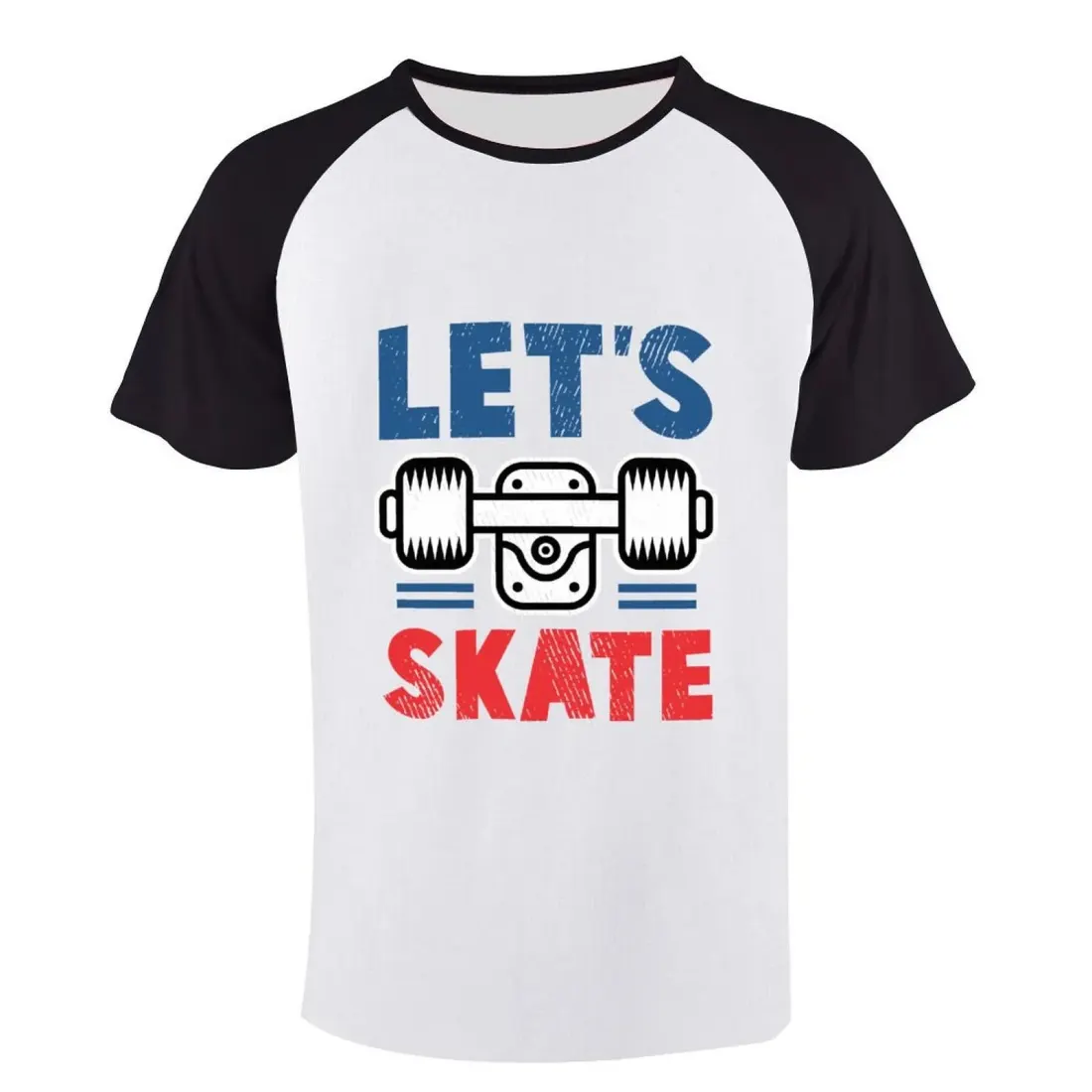Men's Short Sleeve Raglan T-Shirt（Front Printing） — photo 2