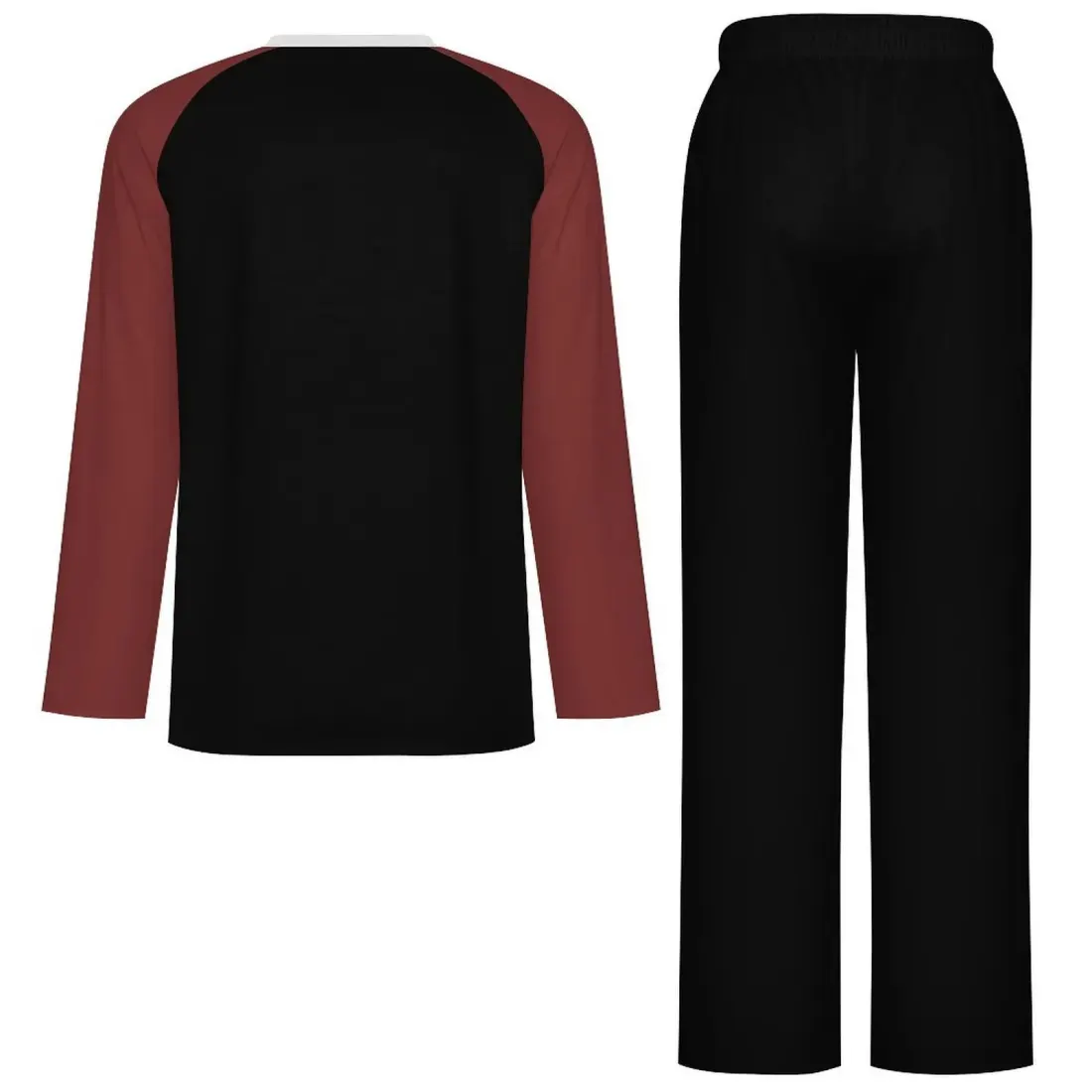 Men's Raglan Long Sleeve Crew Neck Pajama Set — photo 6