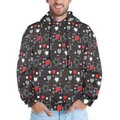 Men's All Over Print Hoodie (Model H61) thumbnail 2