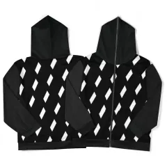 Custom Men's Full-Zip Hoodie thumbnail 4