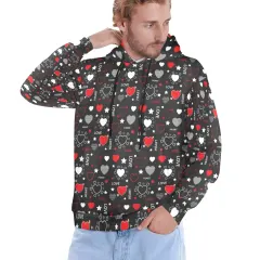 Men's All Over Print Hoodie (Model H61) thumbnail 3