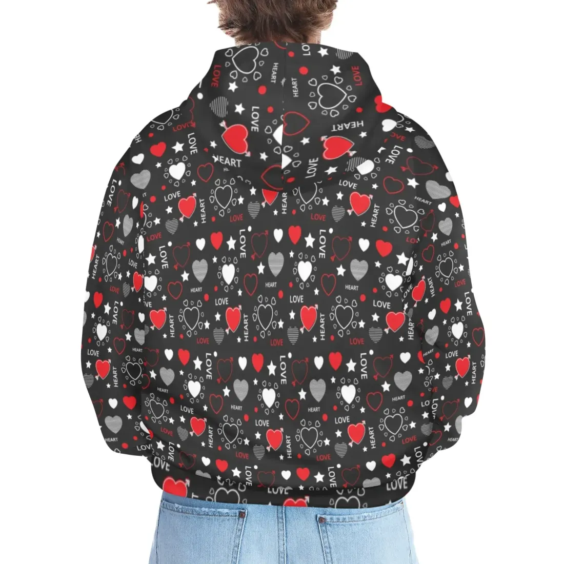 Men's All Over Print Hoodie (Model H61) — photo 4