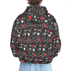 Men's All Over Print Hoodie (Model H61) thumbnail 4