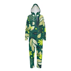Men's Hooded Long Sleeve Zipper Jumpsuit thumbnail 1