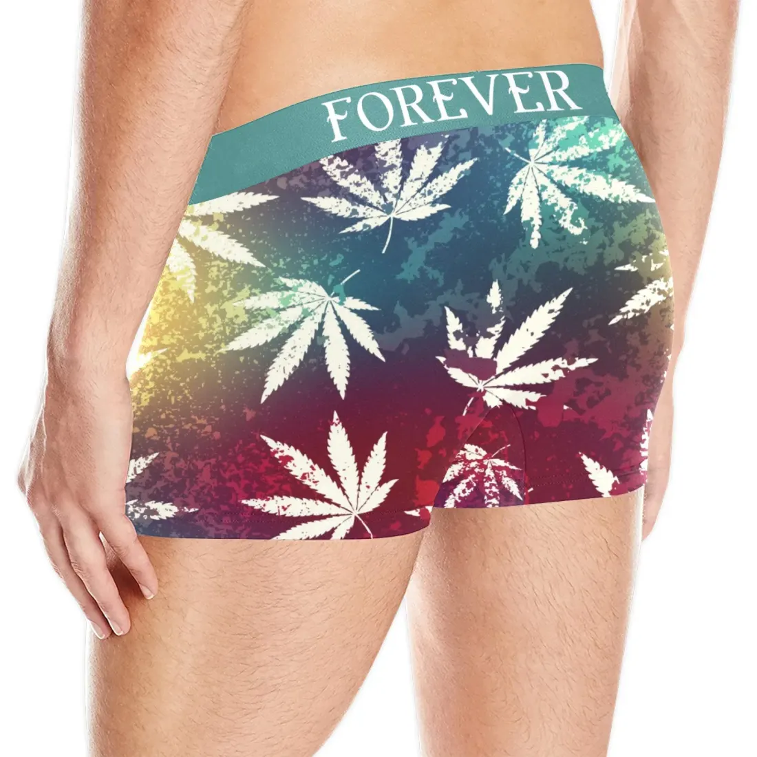 Men's Boxer Briefs with Custom Waistband(Five Panels)(ModelL10) — photo 2