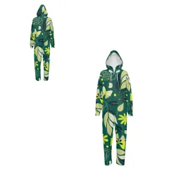 Men's Hooded Long Sleeve Zipper Jumpsuit thumbnail 6