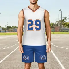 Sleeveless Basketball Jersey Suit (KTZREV1) thumbnail 1