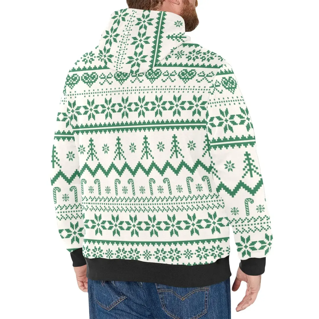 New Men's All-Over Print Hoodie (Model H55) — photo 2