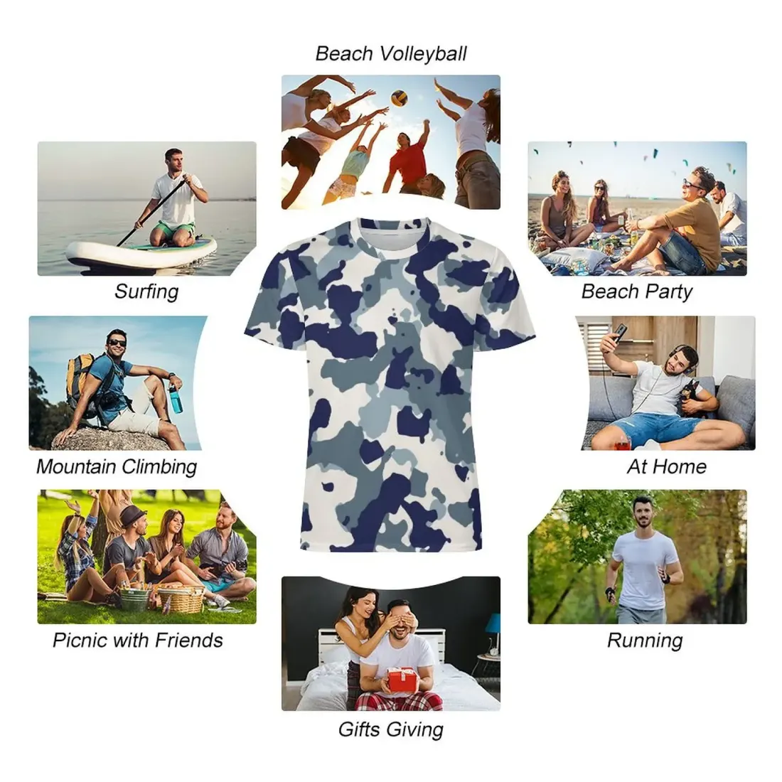 All-Over Print Casual T-shirt — photo 3