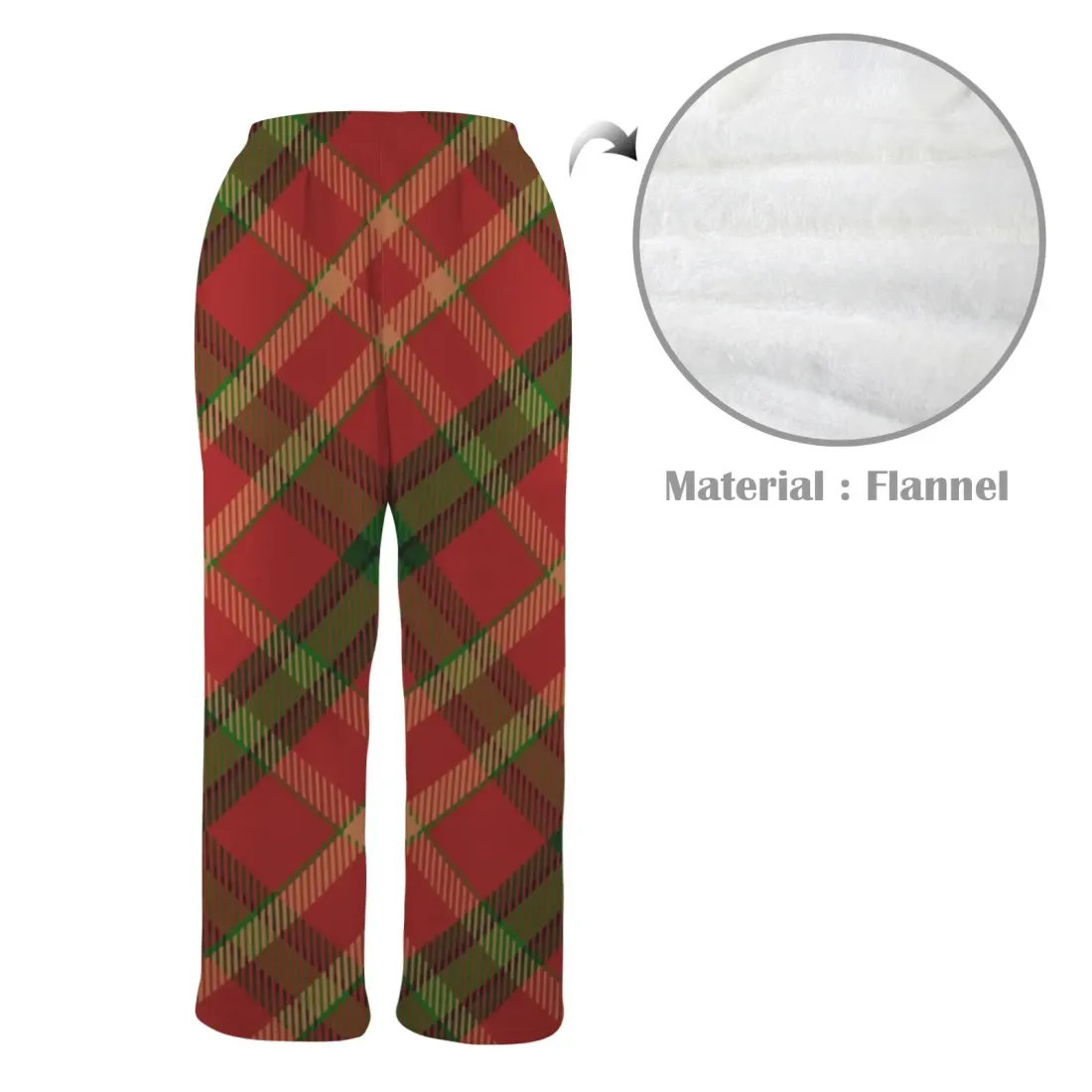 Men's Flannel Pajama Trousers (Model L76) — photo 5