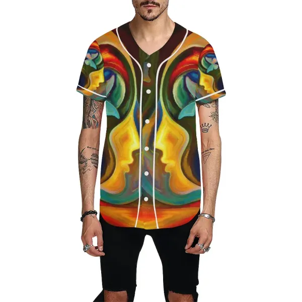 Men's All Over Print Baseball Jersey (T50)