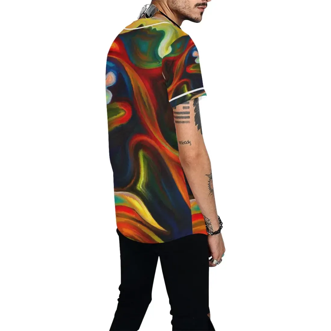 Men's All Over Print Baseball Jersey (T50) — photo 2