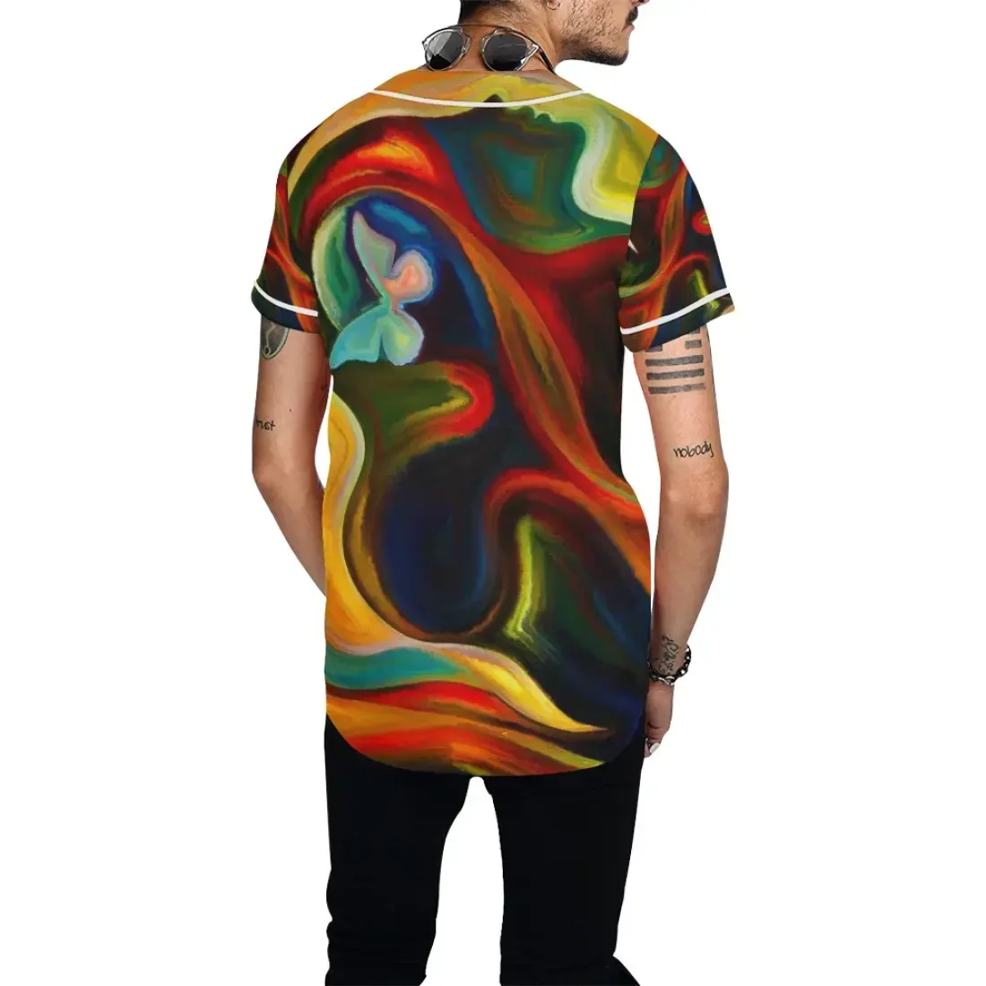 Men's All Over Print Baseball Jersey (T50) — photo 3