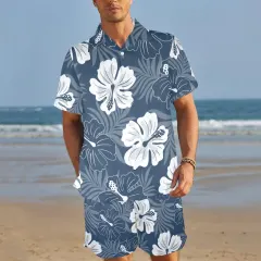 Men's Shirt and Shorts Outfit with Pocket (Model Sets 26) thumbnail 1