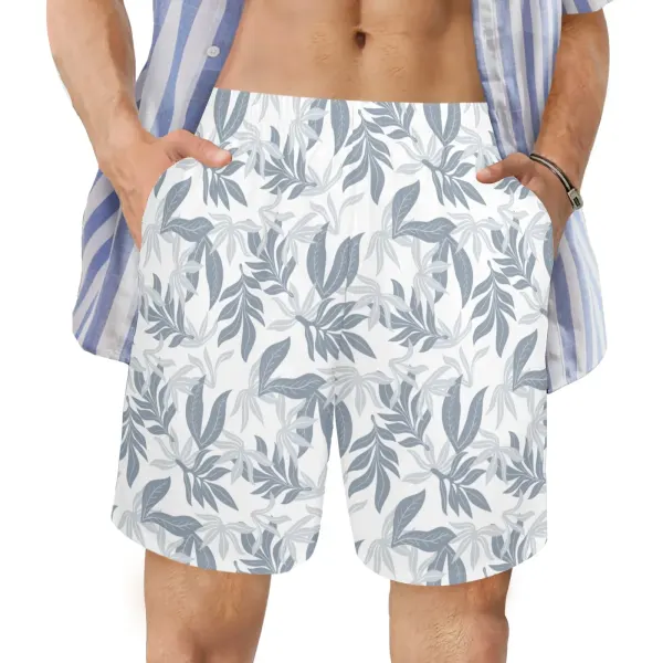 Men's AOP Elastic Beach Shorts (Model Sets 26)