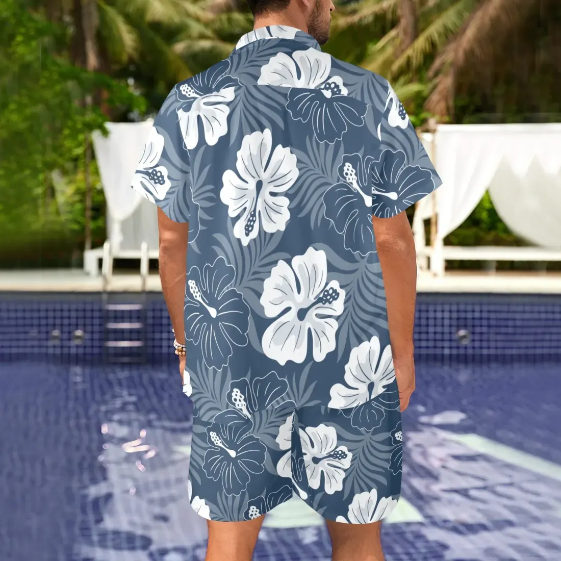 Men's Shirt and Shorts Outfit with Pocket (Model Sets 26) — photo 2
