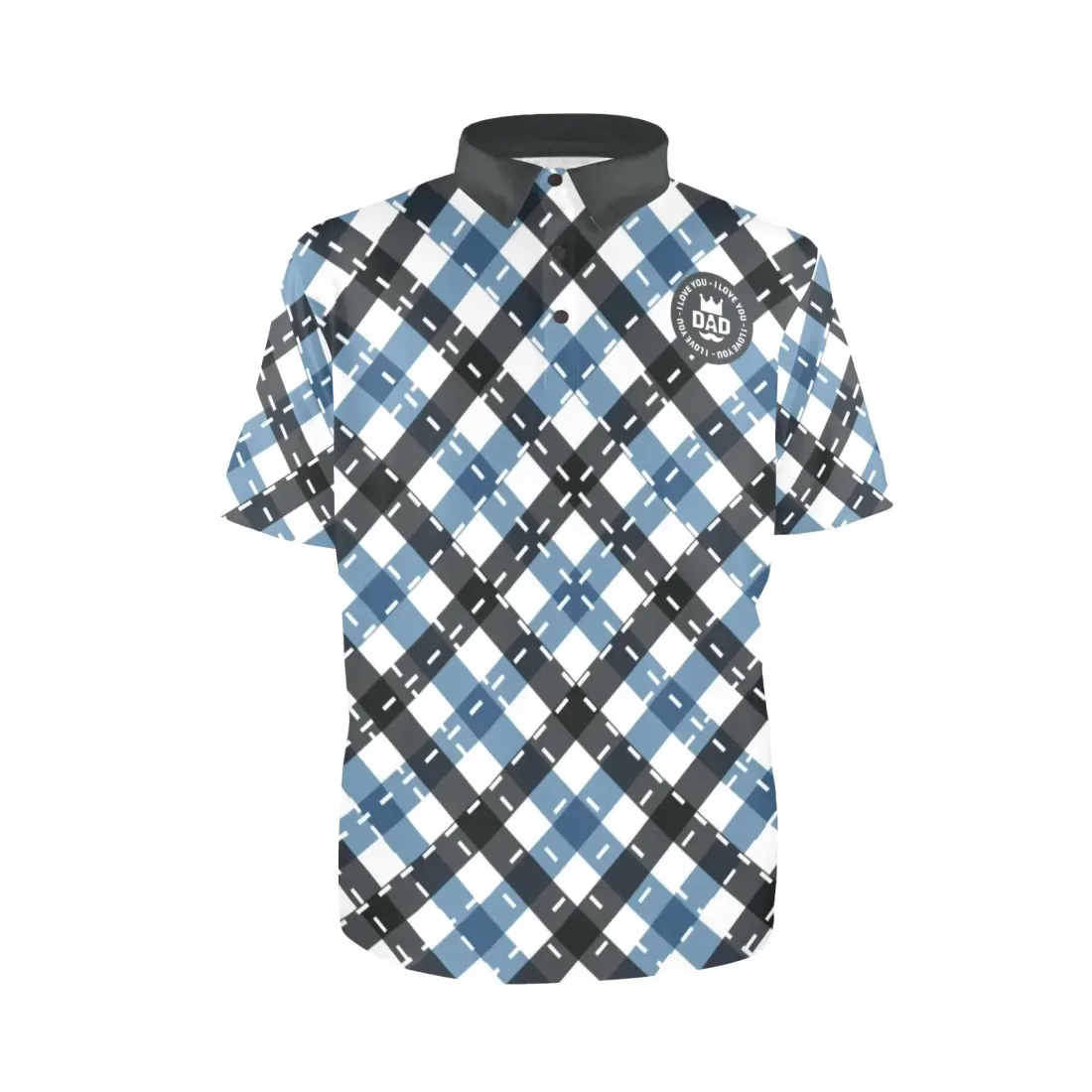 Men's All Over Print Polo Shirt (Model T55) — photo 4