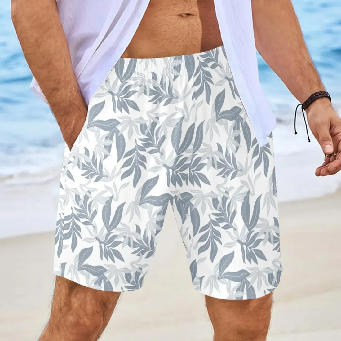 Men's AOP Elastic Beach Shorts (Model Sets 26) — photo 2