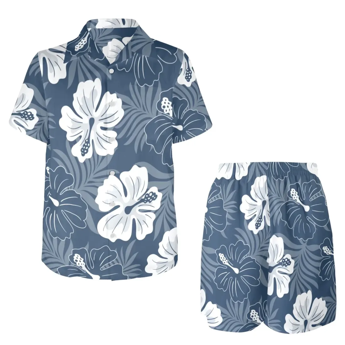 Men's Shirt and Shorts Outfit with Pocket (Model Sets 26) — photo 4